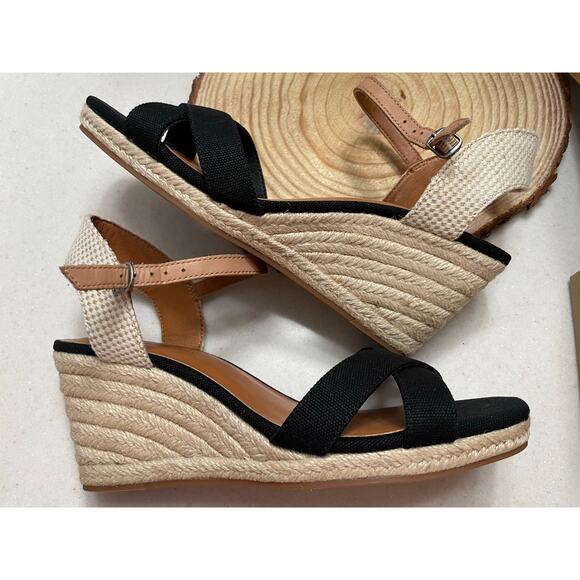 Lucky Brand women’s wedge black size 9 - Picture 5 of 8